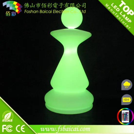 Led outdoor personalized 3D decorative chess lighting set