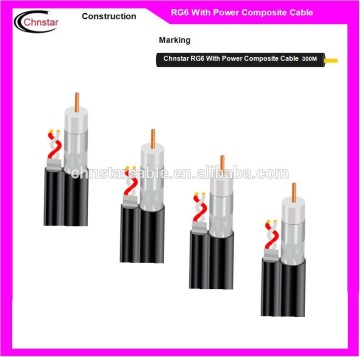 High quality RG6 With Power Composite Cable