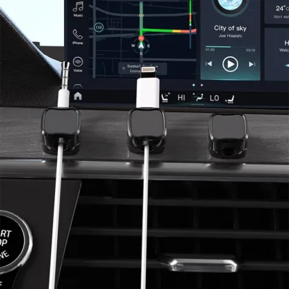 Magnetic Cable Clips for Desk Cable Management and Phone Charging