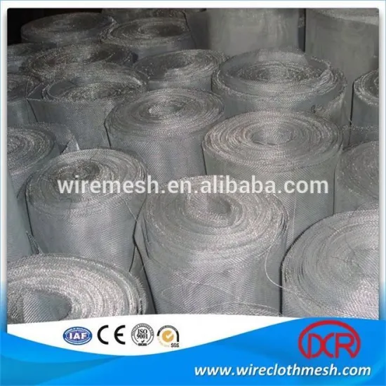 Galvanized square wire mesh filter before weaving