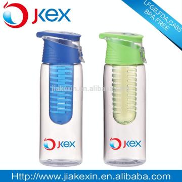 OEM any color plastic fruit infusion water bottle