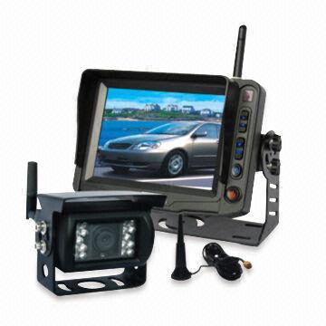 Wireless Rearview/Back-up Camera System with 11 to 32V DC Free Voltage and On-screen Menu