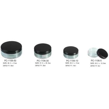 Round Cosmetic Loose Powder Container PC-1106