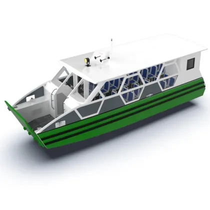 Aluminum Hydrofoil Assisted Power Catamaran Passenger Ship for Sale