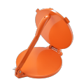 Orange Aluminum Tortilla Press 6.5"