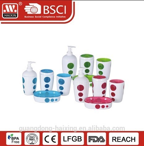 Popular plastic bathroom set 4 pcs