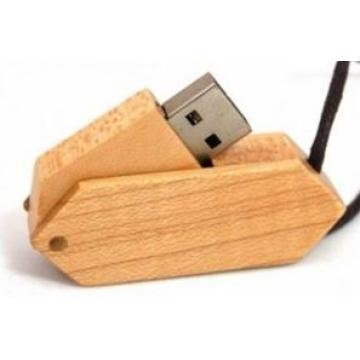 wooden usb flash drive, swivel style, 3 year warranty