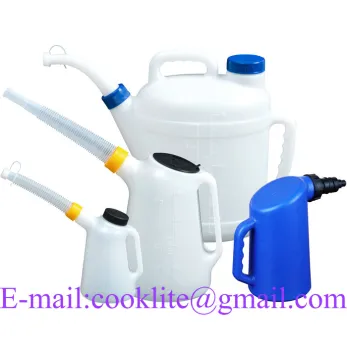 Plastic Oil Jug 1L 2L 3L 5L 6L 8L 10L Mechanic Vehicle Garage Water Petrol Diesel Liquid Measuring Pourer