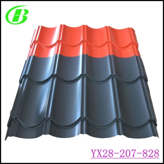 corrugated steel sheet for roofing materials