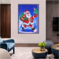 Pintura de diamante na parede decorativa do atacado, boneco de neve de Natal