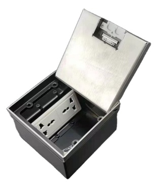 Hidden Floor Outlet: Cavity Wall Power Solution - Recessed Design Floor Power Box for Office and Kitchen Sockets (HGD-1)