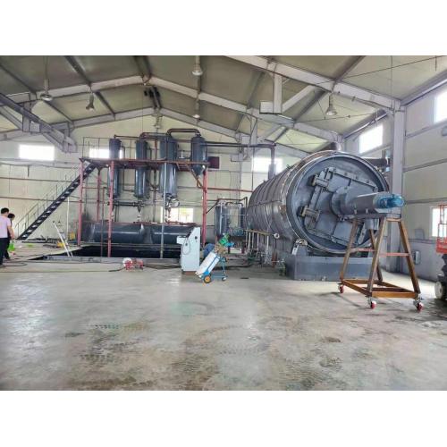 Waste tyre to fuel pyrolysis plant