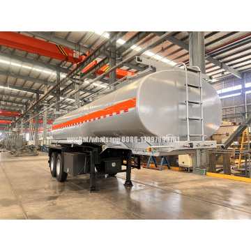 20,000liters two axles Cheap Carbon Steel Fuel Distribution Tank Semi Trailer