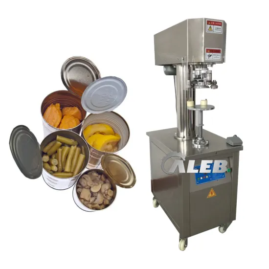 Factory Supply: Pet Cans Sealing Machine for Transparent Containers and Tin Can Seamer