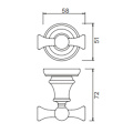 937 Series Double Towel Hook