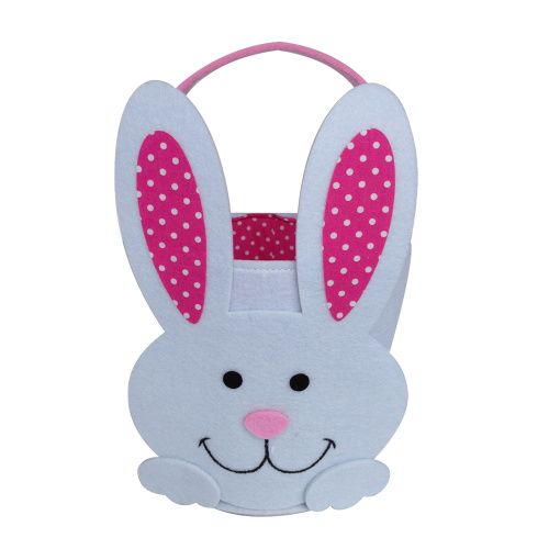 Panier de cadeau de vacances de lapin de Pâques d&#39;enfants