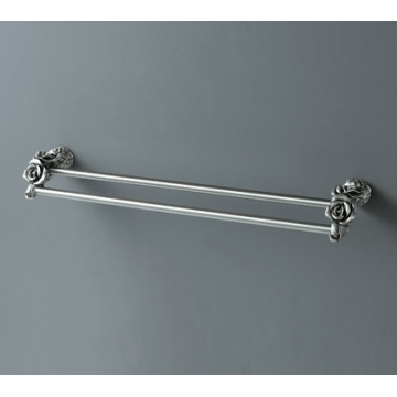 Pure Copper Rose Decoration Towel Bar
