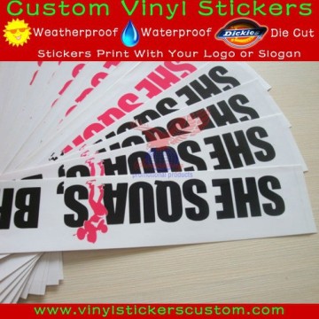 Weather Resistance Waterproof Logo Sticker