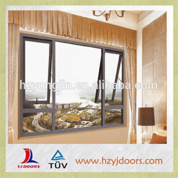 2015 latest new design top hung window,aluminum material