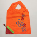 Sacola reutilizável Nylon dobrável morango em forma de saco de compras