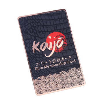 Stainless Steel Metal Business Cards with NFC - Custom Logo