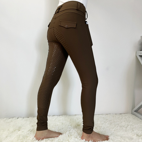 Full Silicone Women Riding Pants Pockets