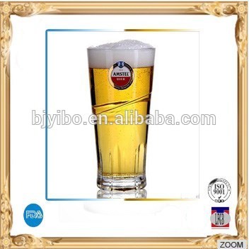 glass beer cup for gift and catering