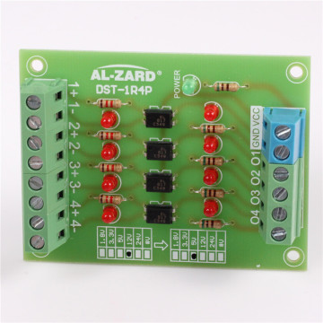 محول إشارة PLC من 5V إلى 24 فولت مع عزل Optocoupler