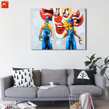 Clown Wall Art Amusement Park Canvas Prints