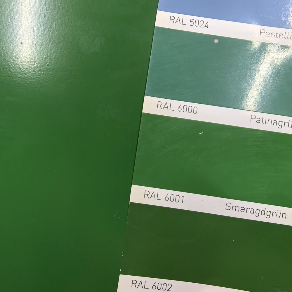 acero recubierto de color verde prepintado prepainted green color coated steel