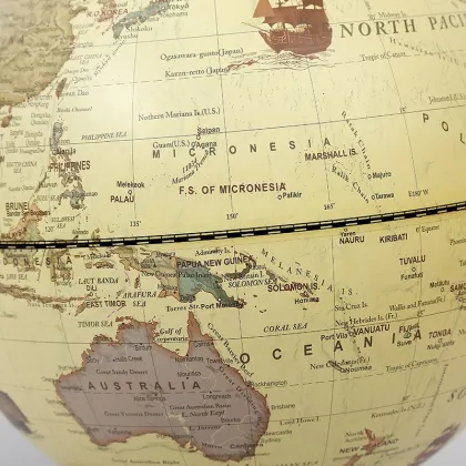 2023 Antique Illuminated Globe: A Stunning Combination of Geography and Lighting