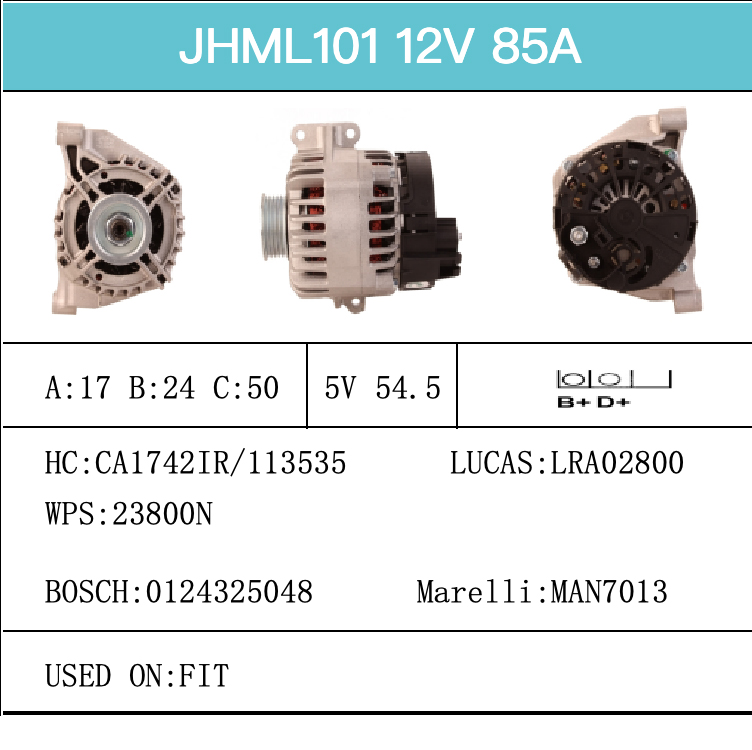 Alternator-Catalogue-JHML101-X