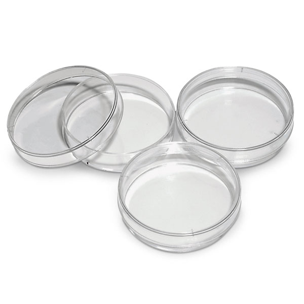 Plato de plástico de 90x15 mm desechable esterilizado