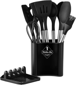 12-Piece Silicone Kitchen Utensils Set: Hot Sale and Top 2023 Kitchen Accessories