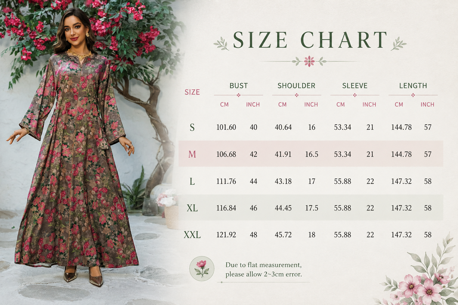 Floral Rhinestone Soft Maxi Dress