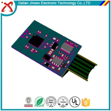 Terminal micro usb pcb pale mounting connector