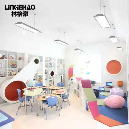Classroom aluminum hanging Lighting reading room Down Ceiling Led Pendant Light