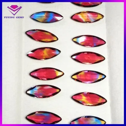 Marquise shape multicolor crystal flavor stone buyer of precious stone