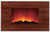 used electric fireplace flame effect with three ornaments