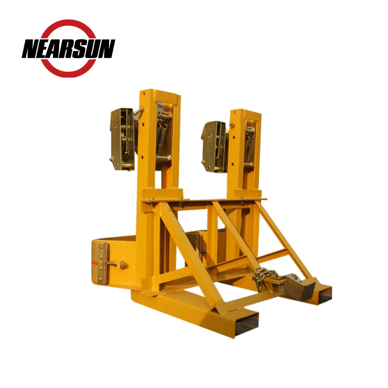Heavy Duty Olecranon Oil Drum Clamps for Forklift Attachments