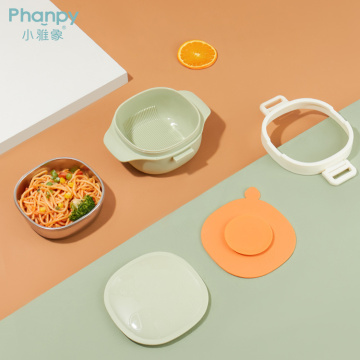 Baby Spoon Feeding Bowl With Suction Matching Spoon