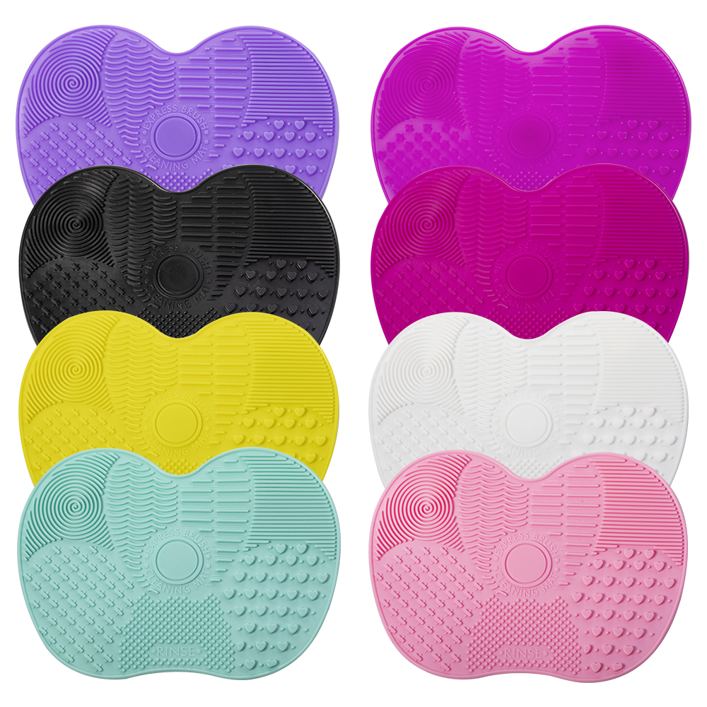 RANCAI Silicone Brush Cleaner Cosmetic Make Up Washing Brush Gel Cleaning Mat Foundation Makeup Brush Cleaner Pad Scrubbe Board