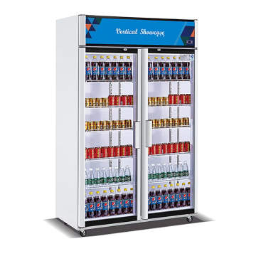 Vertical Transparent Beverage Display Cabinet