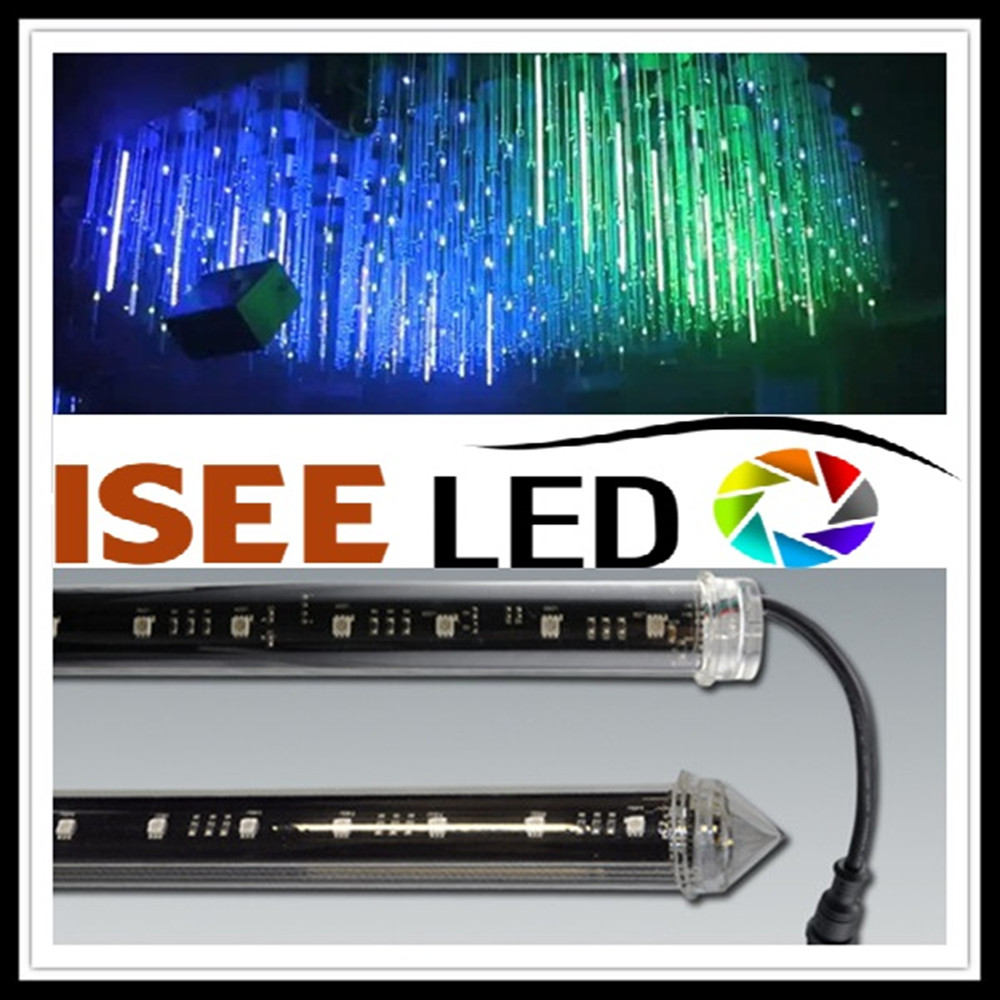 Music yüngül dmx rgb 3D LED boru suya davamlıdır