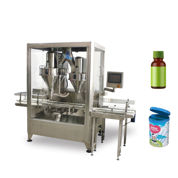 Automatic Spices Powder Packing and Bottle Filling Capping Line
