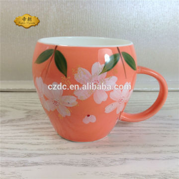 Chinese ceramic tea cup with flower decal