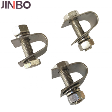 Stainless Steel and Galvanized Steel Earthing Accessories: Wire Holders and Clamps
