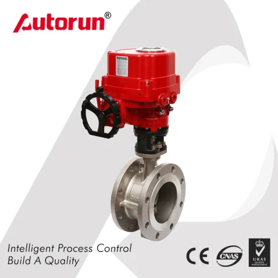 Explosion Proof Electrical Three Eccentric Flange Butterfly Valve