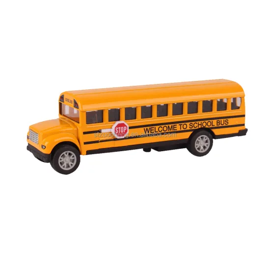 New 1:32 Scale School Bus Alloy Diecast Model Car Toy - 13cm Pull-Back Vehicle