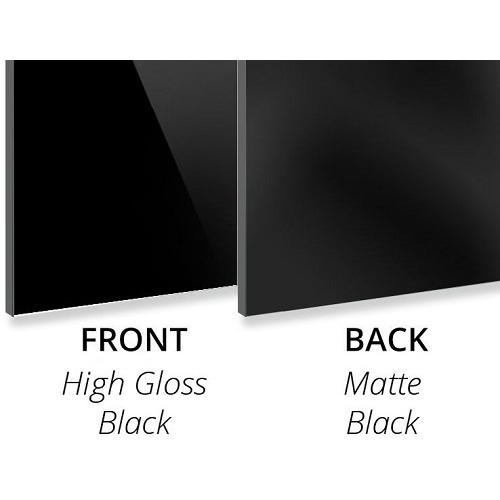 3MM High Gloss Black/Matte Black Aluminium compositec panel